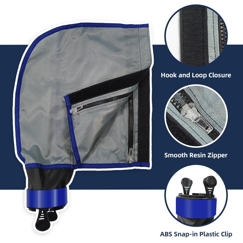 UCEDER 3900 Double Pool Cleaner Replacement Bag with Zipper Enclosure,Wide Hook & Loop Closure SuperBag Compatible with 3900 Sport/P39/39-310 (1) - Image 4