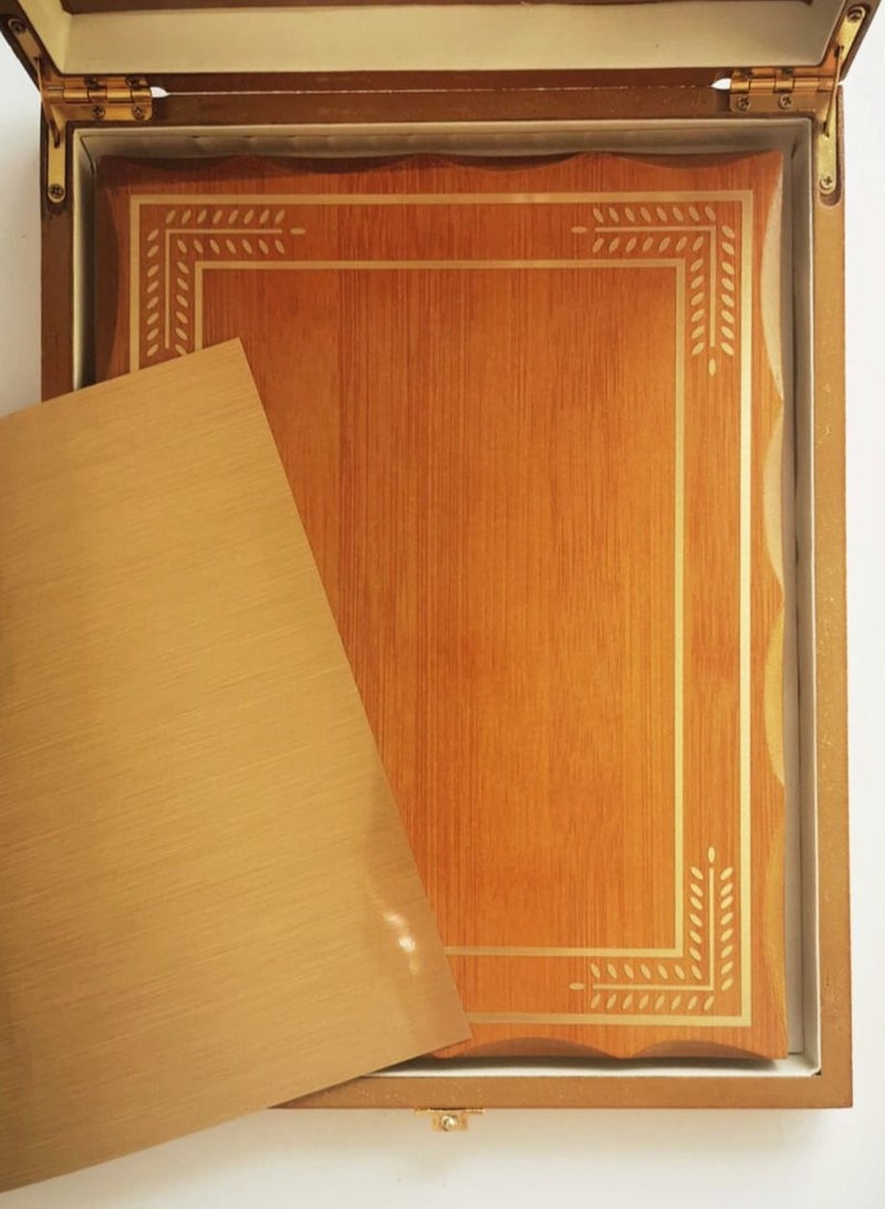 GEX Wooden Award Plaque with Metal Plate - Image 2