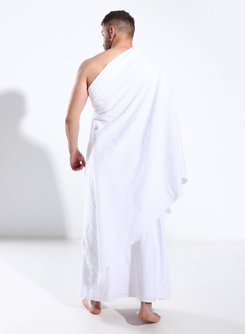 Cottonil Men's Ihram Towel Set Muslim Arab Mecca Hajj Clothes Pilgrimage - Image 3