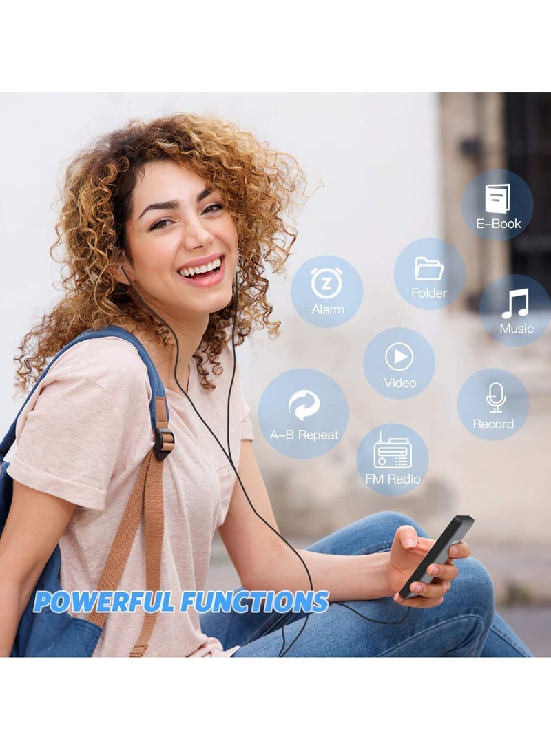 Generic - 16GB Bluetooth MP3 Player Fast Charging Version Expandable Memory Card Music Player FM Recording - Image 1