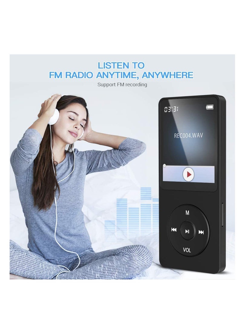 Generic - 16GB Bluetooth MP3 Player Fast Charging Version Expandable Memory Card Music Player FM Recording - Image 1