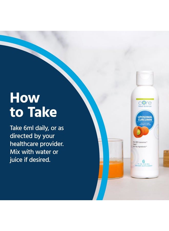 Core Med Science Optimized Liposomal Curcumin Liquid 250 mg, High Absorption Tumeric, from Non-GMO Sunflower | Soy Free - Powerful Antioxidant Supplement - Image 4