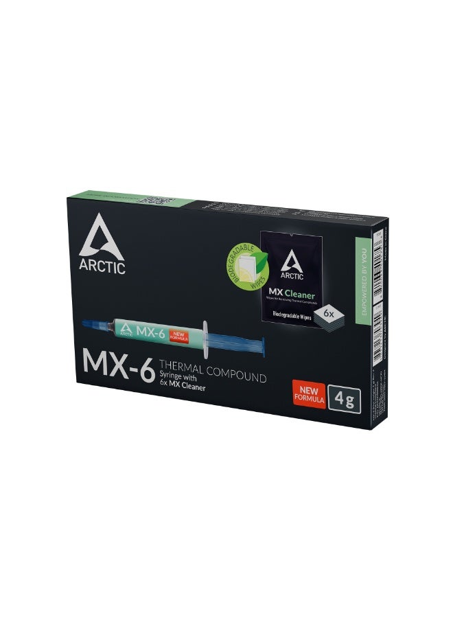 أركتيك معجون حراري فائق الأداء MX-6 4G مع 6 منظفات MX - Image 1