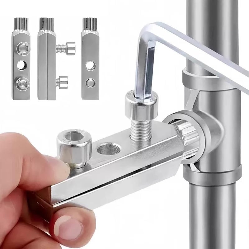 Scribify Broken Pipe Extractor Tool - Broken Faucet Removal Tool Broken Valve Thread Extractor Stripped Screw Extractors for Damaged Faucet Water Pipes Remover - Image 2