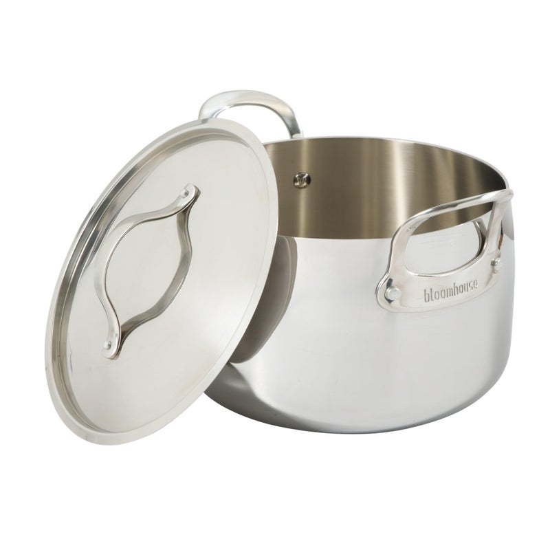Bloomhouse - Two Time Oprah's Favorite Things Winner - 8 Quart Tri-Ply Stainless Steel Stock Pot with Lid â€“ Dutch Oven, Oven Safe, Dishwasher Safe - Image 4