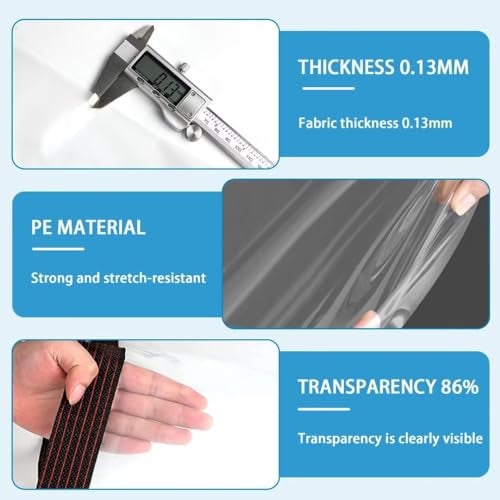 Welacymet Clear Tarp 7x12ft Heavy Duty Waterproof with Grommets – Transparent Cover for Chicken Coop, Winter Porch Enclosure, Greenhouse & Patio Furniture, Rain Snow - Image 4