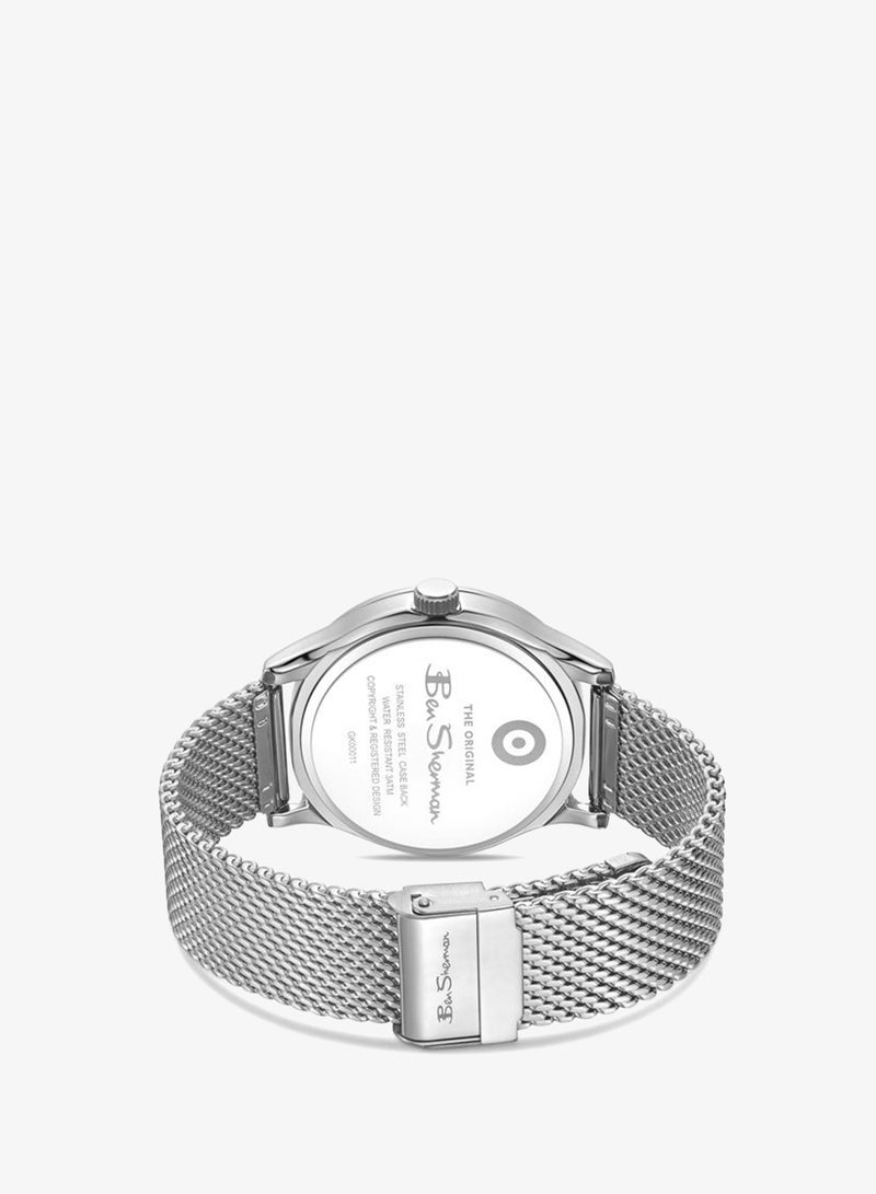 Ben Sherman St Albans Black Dial Stainless Steel Bracelet Multifunction Watch for Men, 43.5mm - Image 3