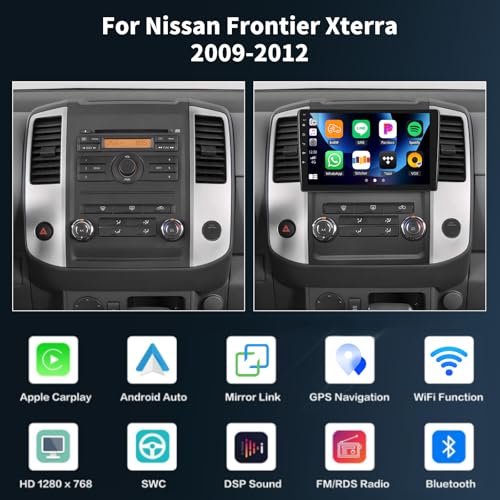 AMprime 464G 8Core Qualcomm Android 15 Car Radio Stereo for Nissan Frontier Xterra 20092012 with Wireless CarplayAndroid Auto9 Inch Car Radio with Mirror Link Bluetooth 51 FMRDS DSP WiFi GPS SWC - Image 3