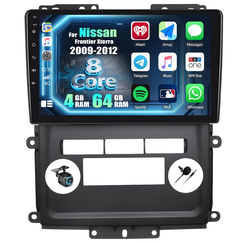 AMprime 464G 8Core Qualcomm Android 15 Car Radio Stereo for Nissan Frontier Xterra 20092012 with Wireless CarplayAndroid Auto9 Inch Car Radio with Mirror Link Bluetooth 51 FMRDS DSP WiFi GPS SWC - Image 2
