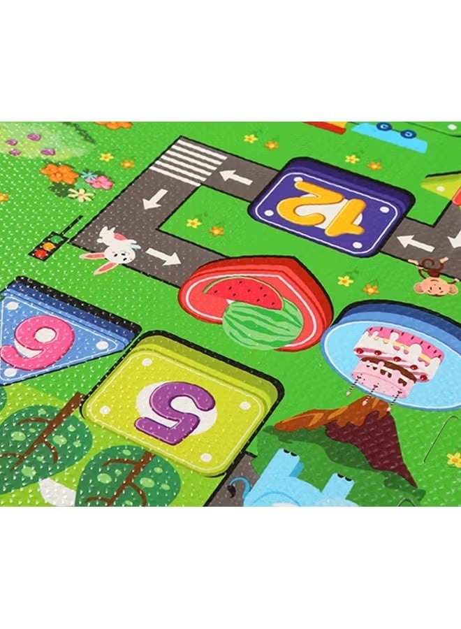 إيفا حصيرة ألعاب فوم فاخرة للأطفال – ناعمة وآمنة وغير سامة وقابلة للتداخل  منطقة اللعب (60 سم × 60 سم) – مثالية للزحف، وقت البطن وأنشطة الأطفال الصغار – سهلة التجميع وتصميم متين - Image 5