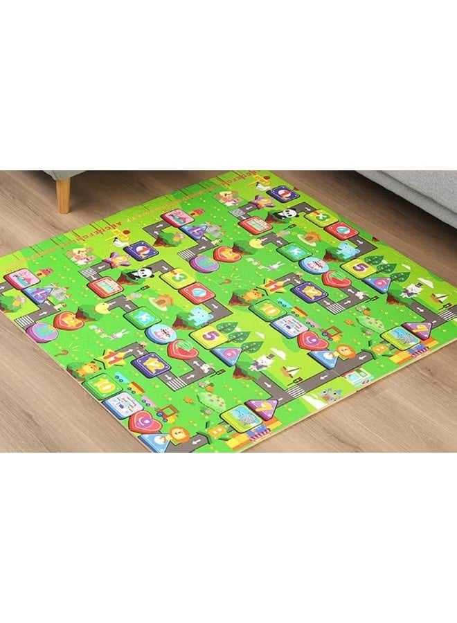 إيفا حصيرة ألعاب فوم فاخرة للأطفال – ناعمة وآمنة وغير سامة وقابلة للتداخل  منطقة اللعب (60 سم × 60 سم) – مثالية للزحف، وقت البطن وأنشطة الأطفال الصغار – سهلة التجميع وتصميم متين - Image 4