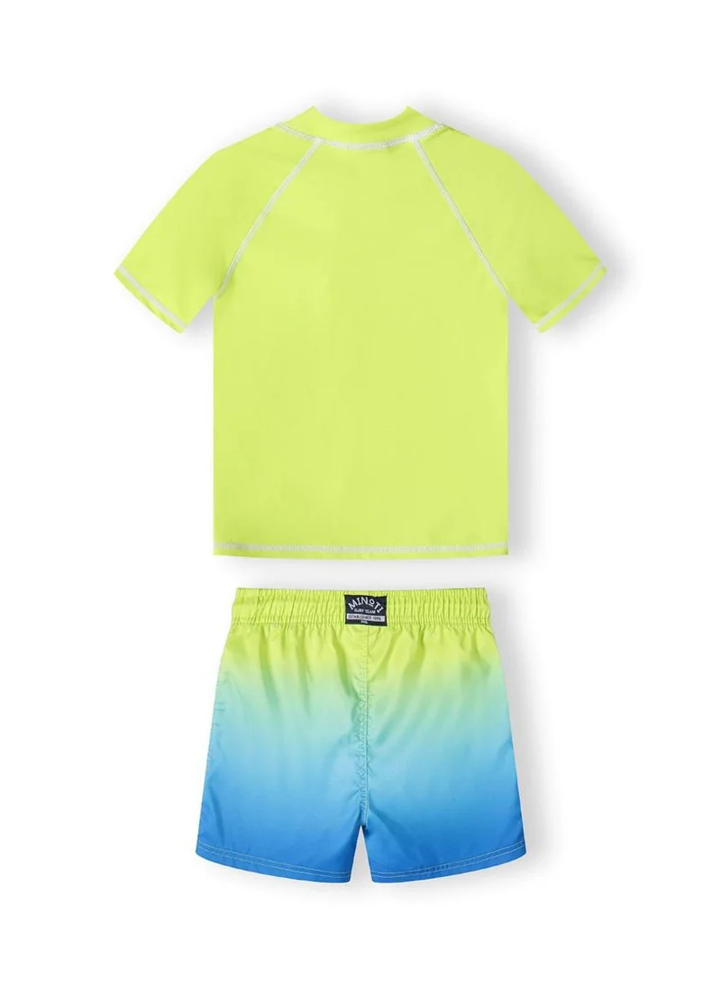 مينوتي Teen Boys Short Sleeve Rash Top and Board Short Set
