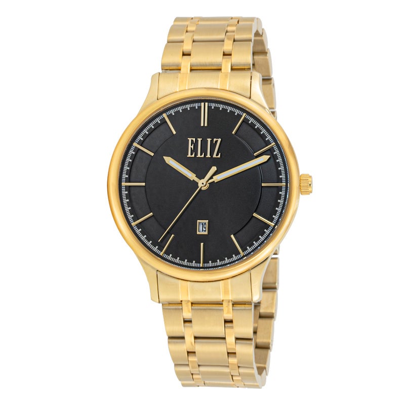 ELIZ ES8809G2GNG SS Case & Band Date Men's Watch