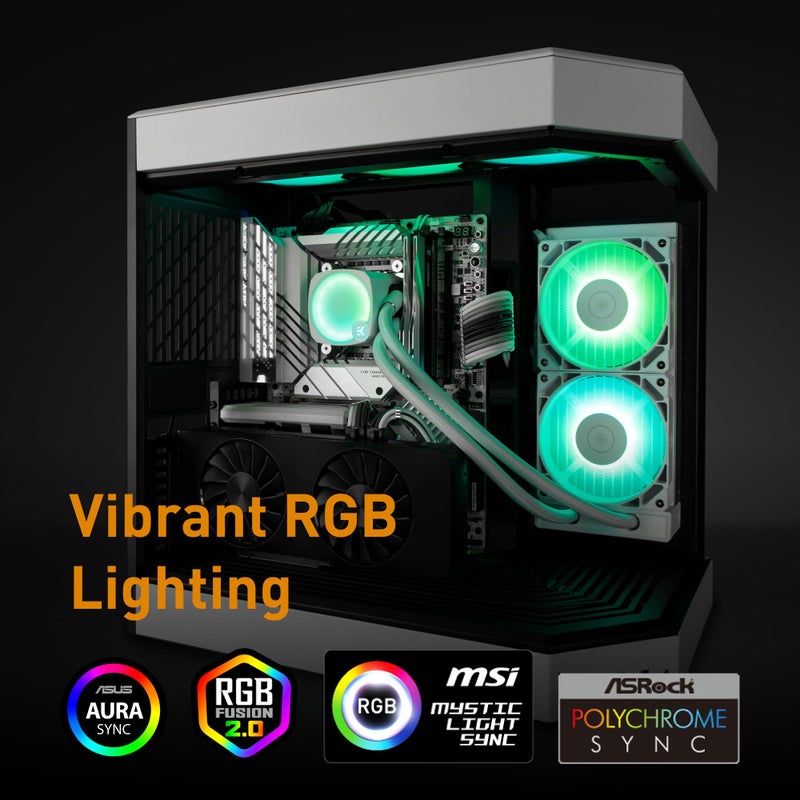 EKWB 360mm EK-Nucleus CR360 Lux D-RGB Intel/AMD CPU Liquid Cooler - Image 5