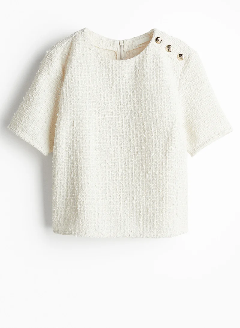 H&M Bouclé Blouse