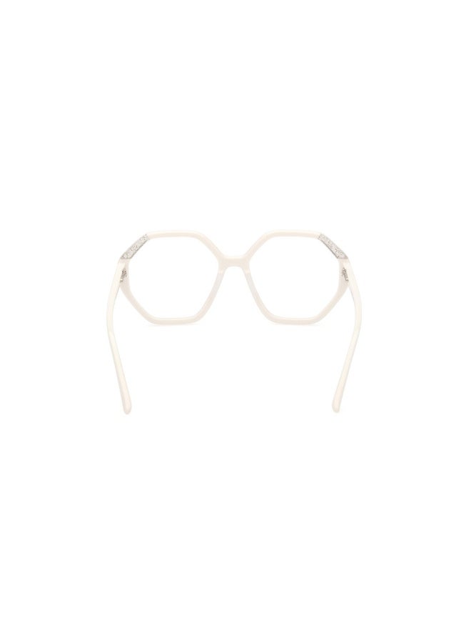 جس نظارة طبية بشكل جيومتريك للنساء بأذرع من الأسيتات GU2951  مقاس 53 - لؤلؤي - Image 4