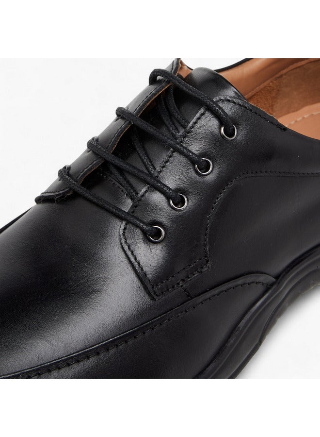 LBL by Shoexpress Men Solid Lace-Up Derby Shoes  - Image 4