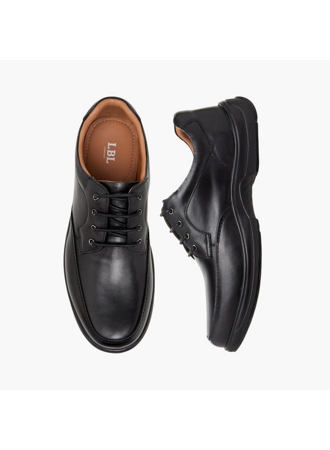 LBL by Shoexpress Men Solid Lace-Up Derby Shoes - Image 3