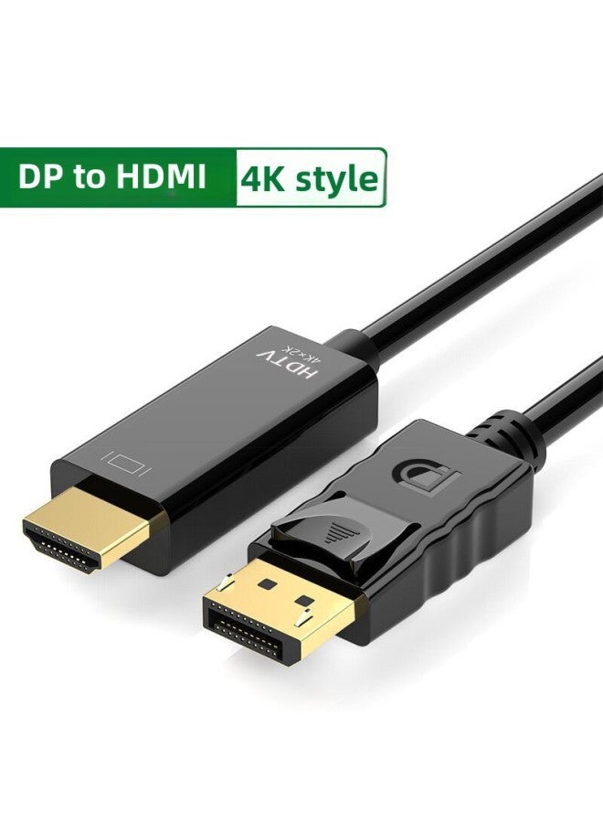 بطاقة رسومات سطح المكتب من DisplayPort إلى HDMI، كابل شاشة 4K، كابل فيديو من DisplayPort إلى HDMI - Image 1
