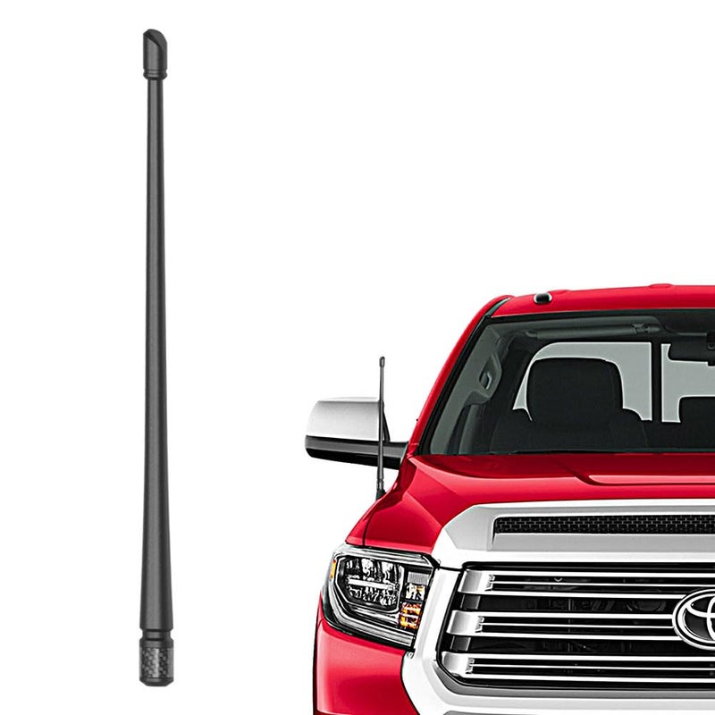 RYDONAIR Short Antenna Compatible with Toyota Tundra 2014+ & Toyota Tacoma 1995+, Internal Copper Coil for Enhanced Reception, 13 inches Flexible Rubber Antenna Replacement - Image 1