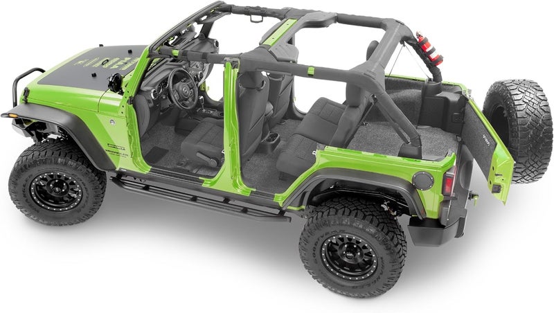 BedRug Jeep Kit - BRJK07F4 for 2007-2018 Jeep Wrangler JK Unlimited 4 Door Front 4PC Floor Kit with Heat Shields - Image 5