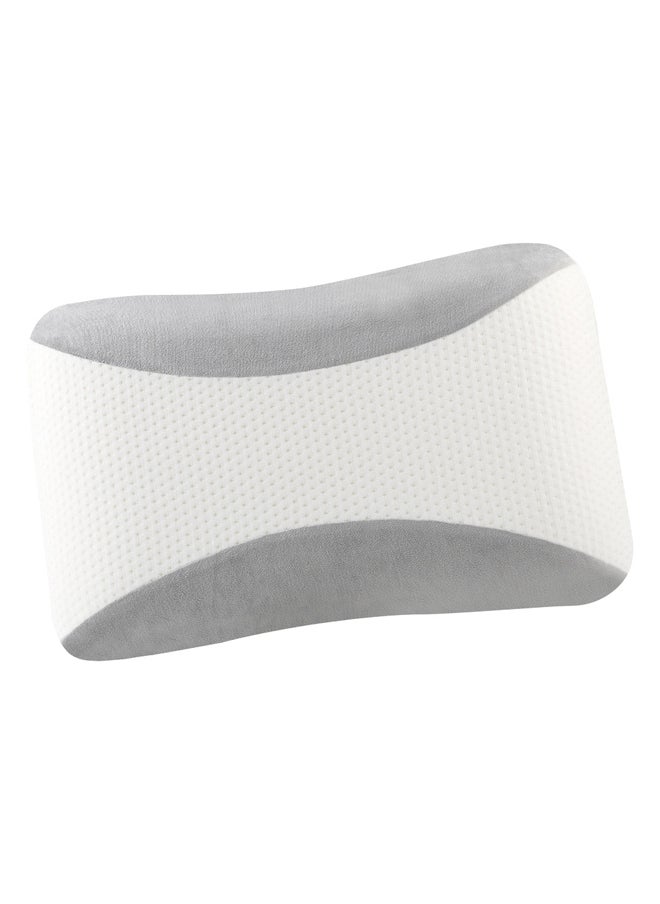 AL SANIDI Medical pillow with memory foam filling, Anti-Bacterial Neck and Shoulder Support Pillow, Gray*White, Size 40*60 Cm  - Image 1