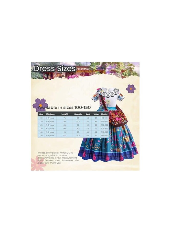 Home Smart Home Smart Queen Costume Dress with Glasses and Ear Clip for Girls Ideal Gift for Birthday or Any Special  - Image 2