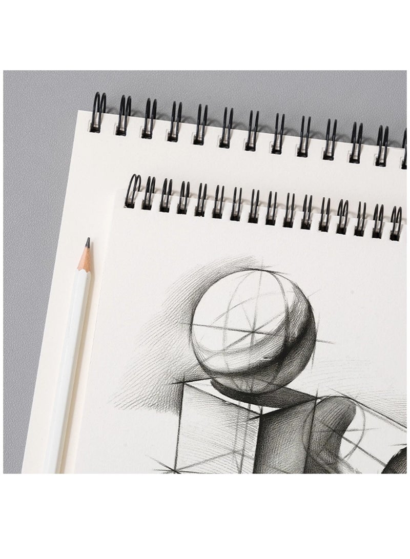 Deli A4 Size Spiral Sketch Book With 40 Sheets 160gsm Thickness - Image 3