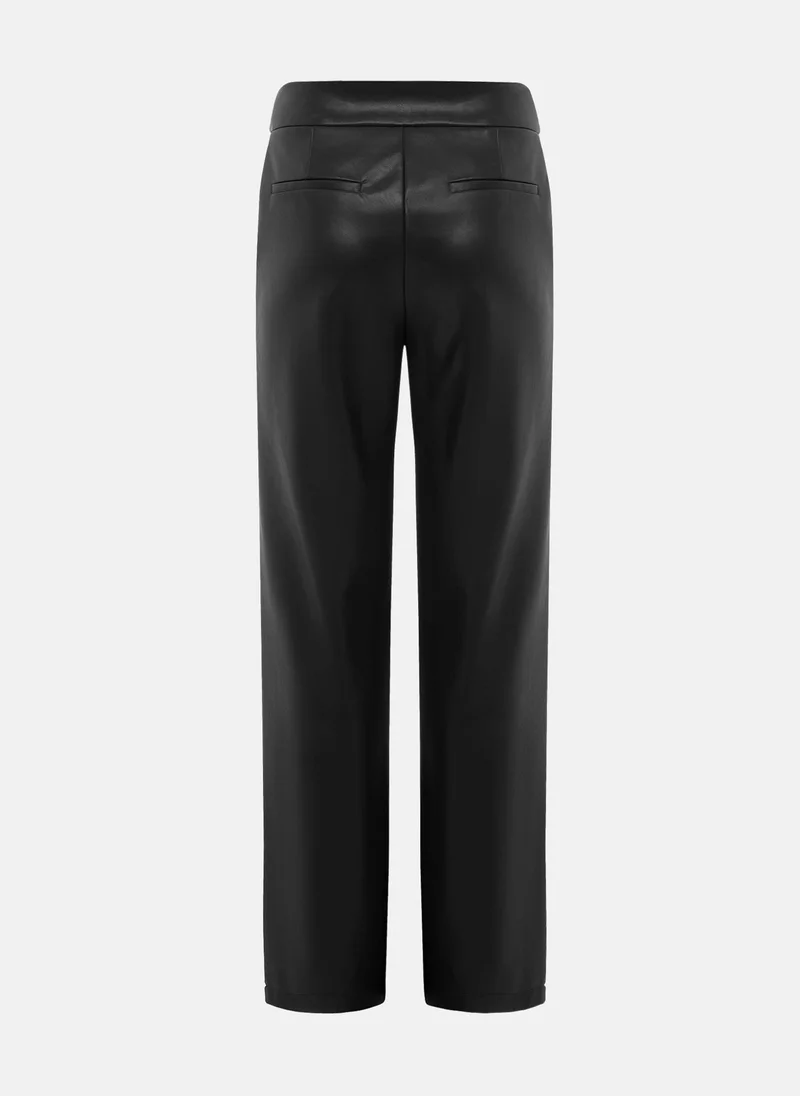 Lichi  Straight-leg vegan-leather pants for Women | Best Price UAE