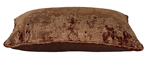 Dekor World 2 Piece Large Cotton Velvet Collection Pillow Cover (Dusty Brown, 18x27 inches or 45x70 cm)-for Living Room and Bedroom - Image 2