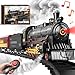 Hot Bee Train Set for BoysRemote Control Christmas Train Sets wSteam LocomotiveLight Passenger Cars TracksTrains Toys wSmokeWhistle LightsChristmas Toys Gifts for 3 4 5 6 7 8 Year Old Kids - Image 3