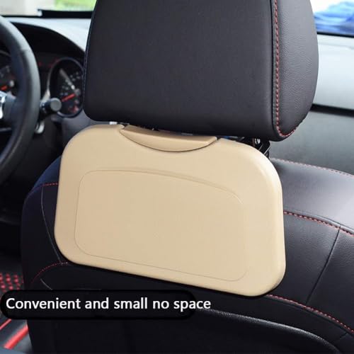 DS ENTERPRISE CAR Travel Dining Tray, Foldable Back Seat Mount Food Tray, Car Meal Plate & Bottles, Drink Cup Holder, Car Accessories Interior Travel Storage Organizer, Car Table & Snacks Tray for All Type Car - Image 3