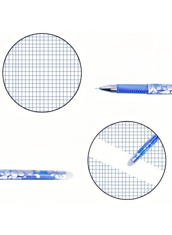 36 قطعة/مجموعة من أقلام هلامية محايدة قابلة للمسح، 6 ألوان، بالإضافة إلى 30 لونًا مختلفًا من عبوات إعادة التعبئة البديلة، أقلام حبر أزرق/أسود/أحمر/أخضر/برتقالي، مقابض قابلة للغسل، لوازم مكتبية مدرسية، هدايا قرطاسية - Image 2