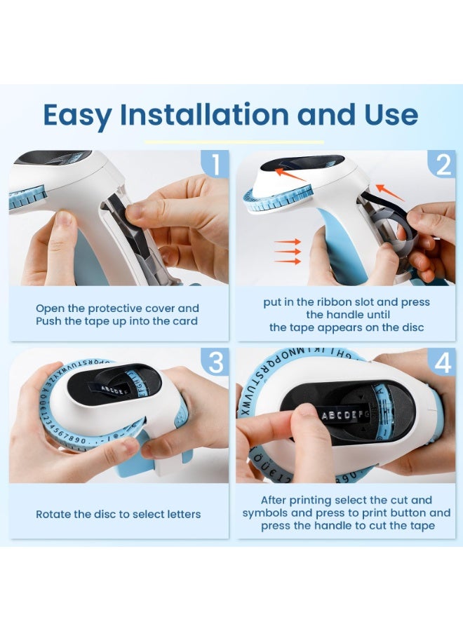 فوميمو شريط تجميع ملصقات بارزة بديل متوافق مع Dymo وسلسلة Phomemo E975 - Image 4