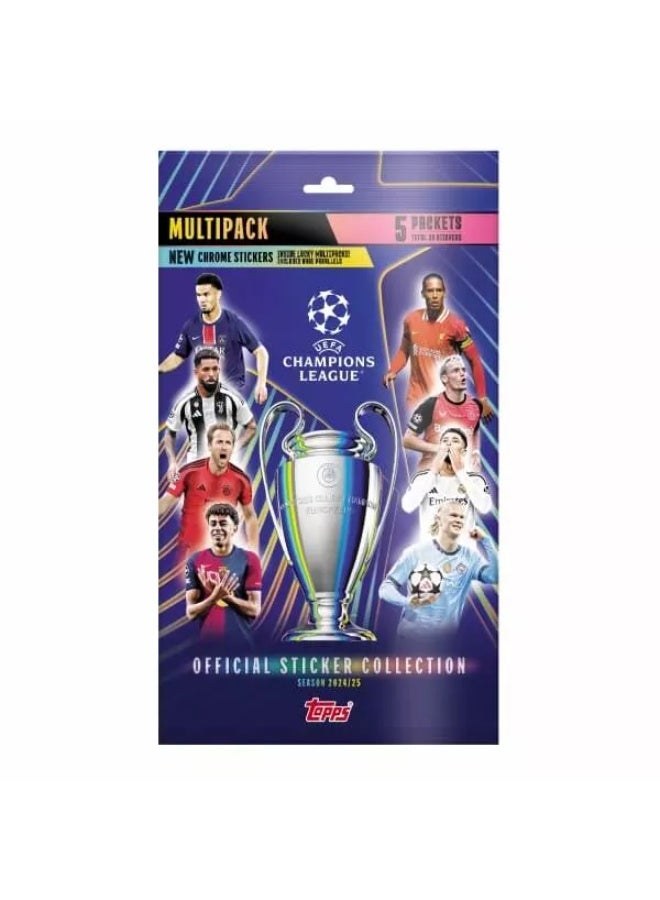 Topps Champions League 2025 Multipack (5 packets)