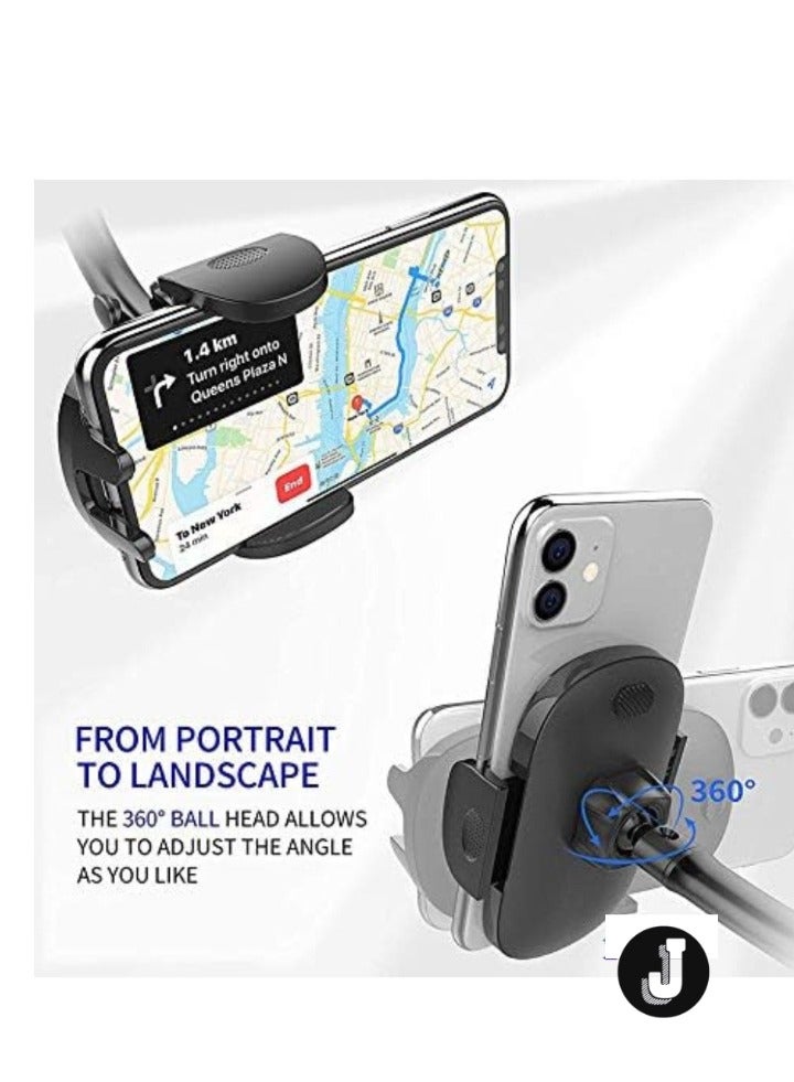 JAJEEK 360° Rotating Flexible Arm Car Phone Holder – Long Arm Windshield Mount for Ultimate Convenience - Image 3