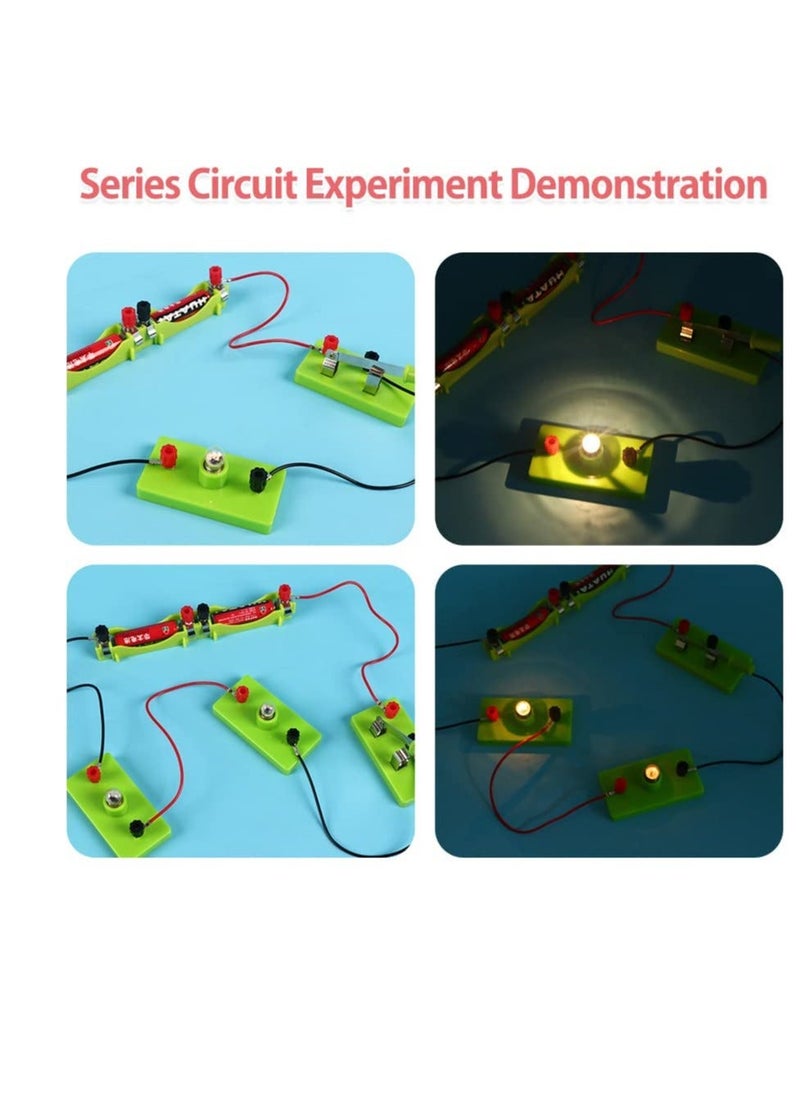 null - Circuit Kits Toys, Physics Electric Circuit Learning Starter Kit, Experiments Beginner Circuit Learning Project, Suitable for Junior Senior High School Students (Series Parallel Circuit) - Image 1
