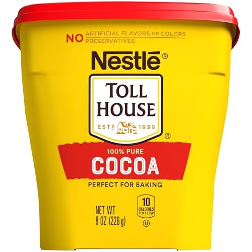 Toll House Nestle Toll House 100 Pure Cocoa Perfect for Baking No Preservatives Artificial Flavors or Colors Baking Cocoa 8oz