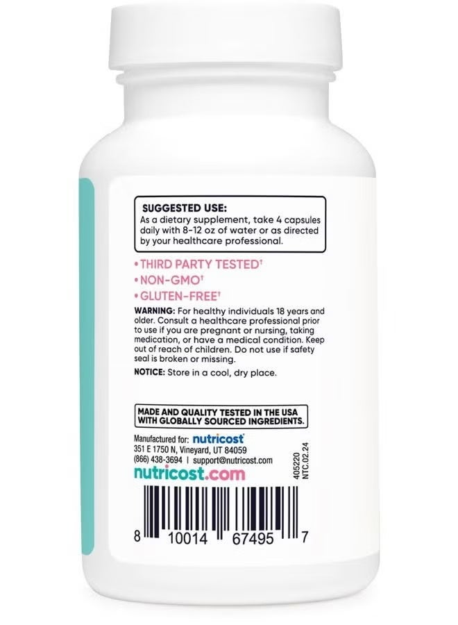 Nutricost, Women، Myo & D-Chiro Inositol، 120 كبسولة - Image 4