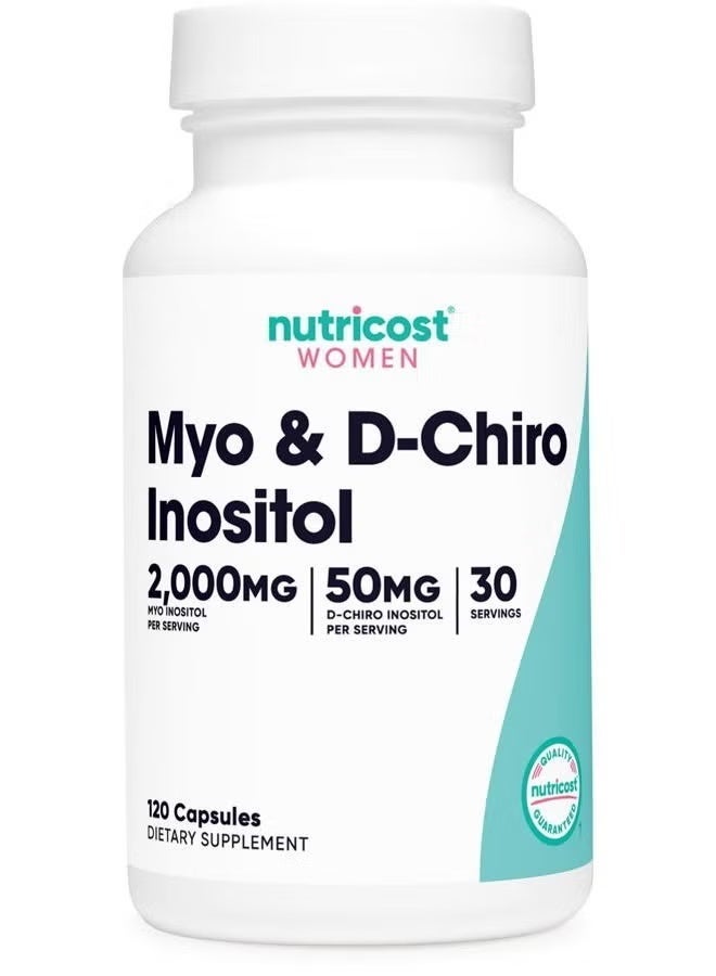 Nutricost, Women، Myo & D-Chiro Inositol، 120 كبسولة - Image 1