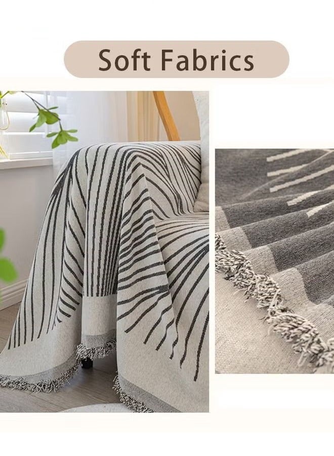 Beauenty 3 Seat Chenille Sofa Slipcover Soft Four Seasons Universal Sofa Cover Simple And Fresh Style All-Inclusive Sofa Cover Furniture Cover 180*280CM - Image 3