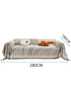 Beauenty 3 Seat Chenille Sofa Slipcover Soft Four Seasons Universal Sofa Cover Simple And Fresh Style All-Inclusive Sofa Cover Furniture Cover 180*280CM  - Image 2