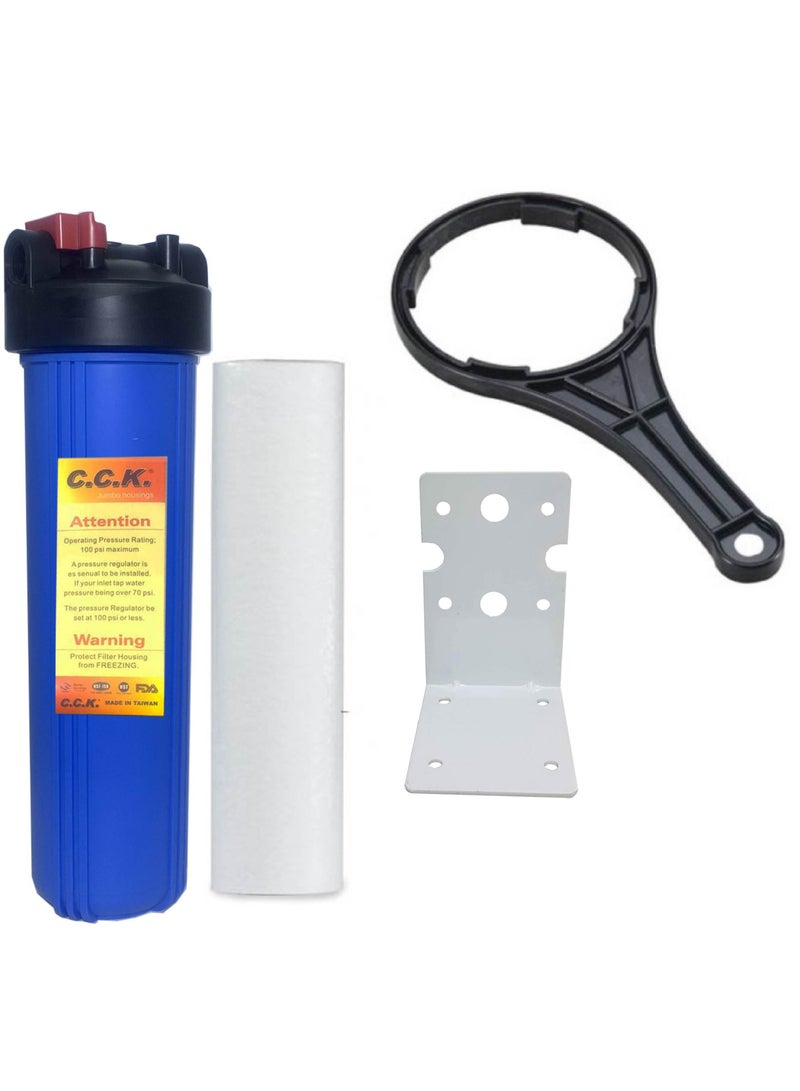 ماكسمين حاوية فلتر جامبو لإزالة شوائب الماء مفردة تركب في الخزانات المياه العلوية