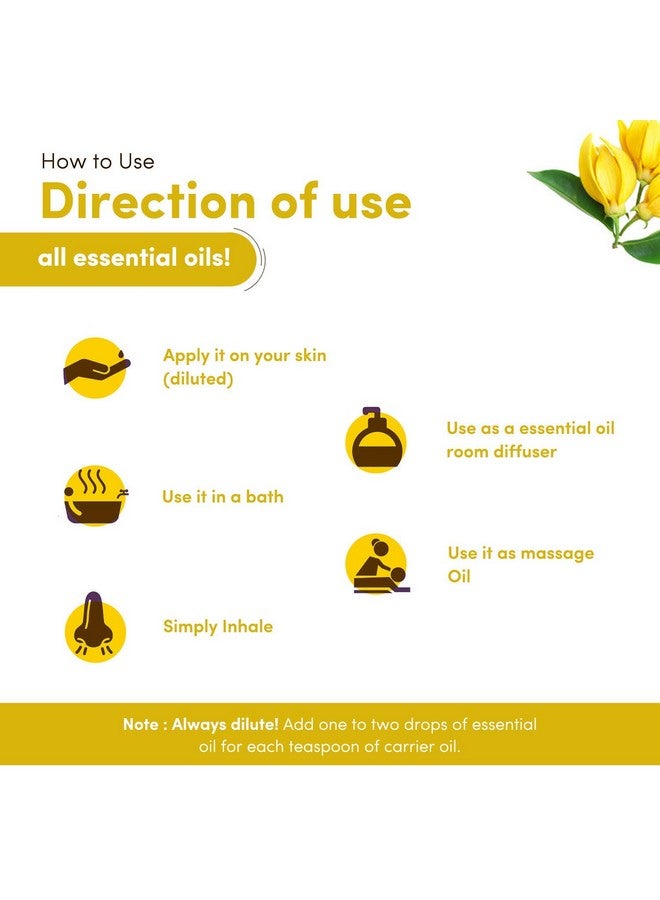 Naturalis Essence Of Nature Ylang Ylang Essential Oil For Hair And Skin Care 10Ml - Image 5