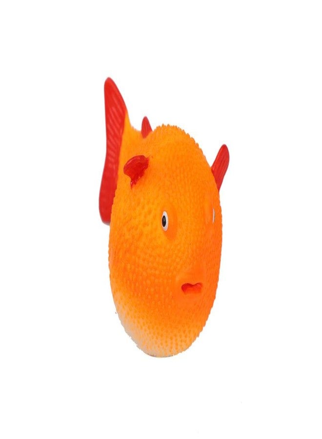 SRI Aquarium Glowing Silicone Artificial Puffer Fish Ornament for Fiah Tank (Pack of 3) - Image 3