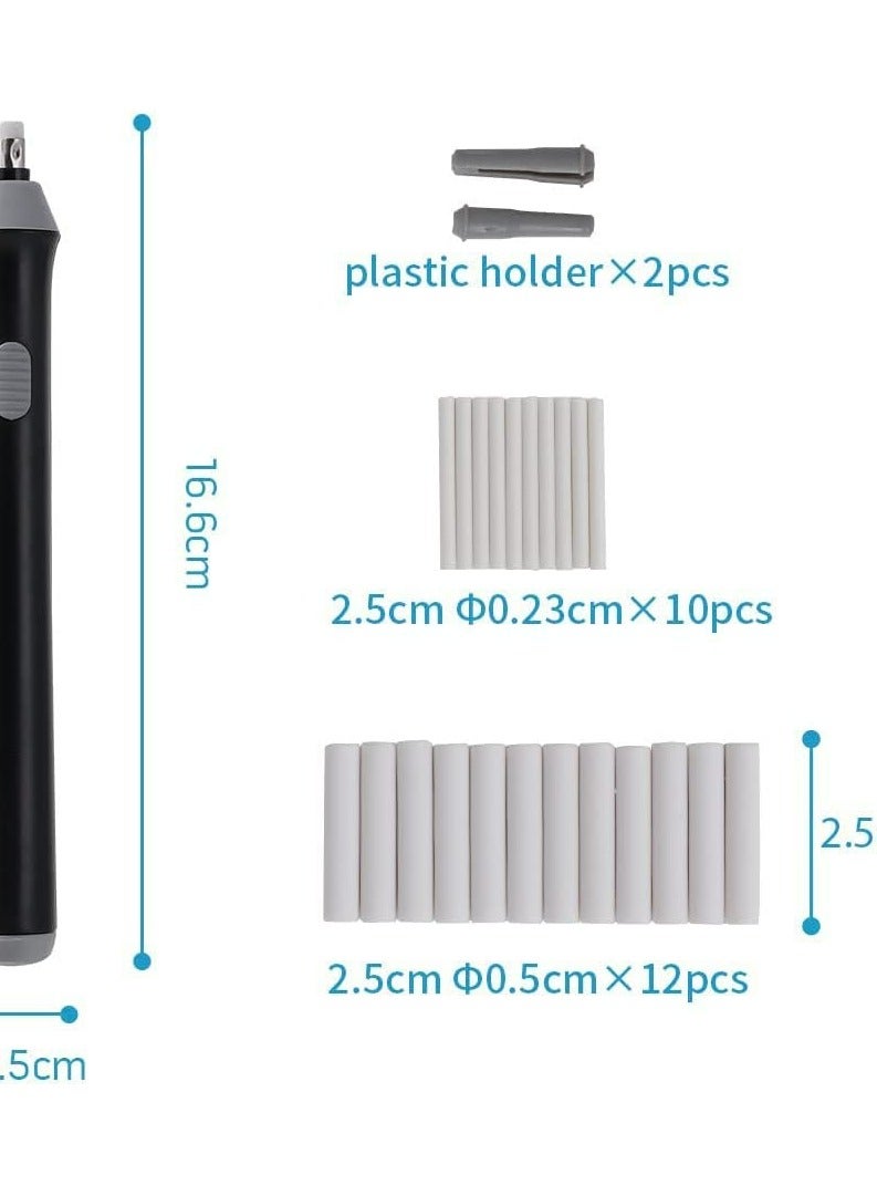 Battery Operated Electric Eraser Kit with 22 Replaceable Rubbers for Artists, Portable Automatic Eraser for Sketching, Drafting, and Drawing Pencils - Image 4