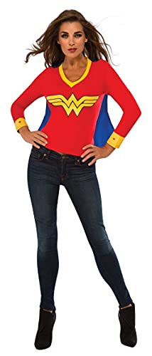 Rubies DC Comics Superheroes: Wonder Woman Costume Top with Cape for Adults, Women's Medium - Image 4