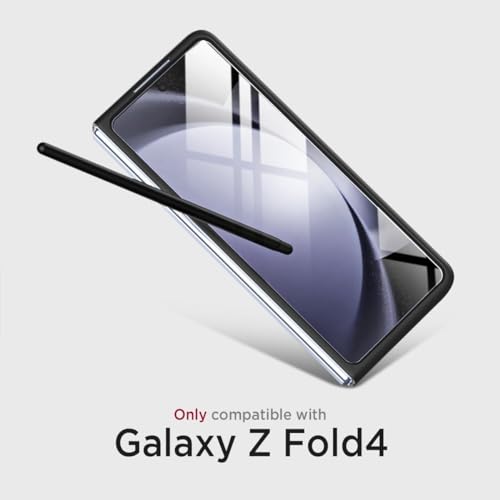 Tech Trendz TechTrendz Ultra Slim Premium Case for Samsung Galaxy Z Fold 4 with Built in Compact S Pen Holder and Storage Slot (Black) - Image 2
