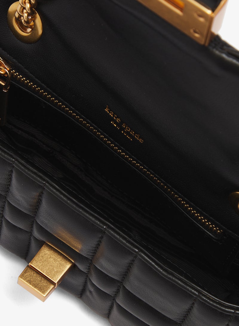 كيت سبيد حقيبة كتف بغطاء بتفاصيل شعار - Image 5