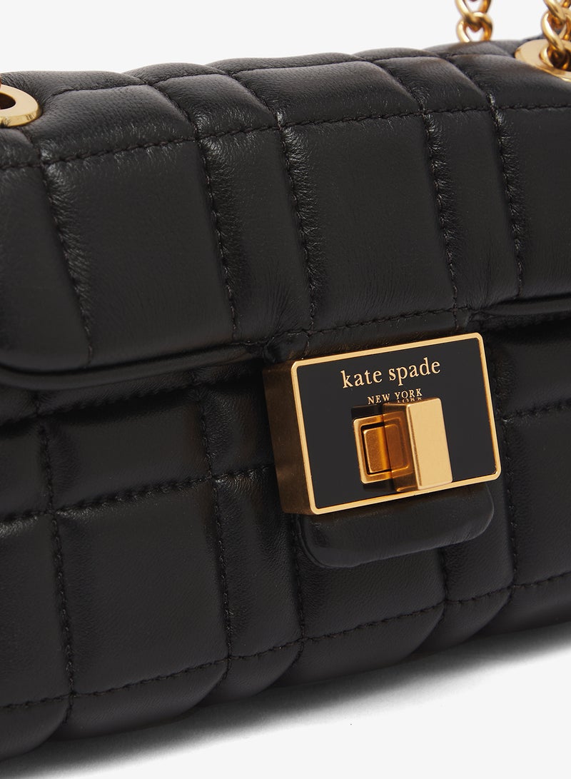 كيت سبيد حقيبة كتف بغطاء بتفاصيل شعار - Image 4